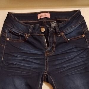 Hollister Women's Skinny Dark Blue Jeans